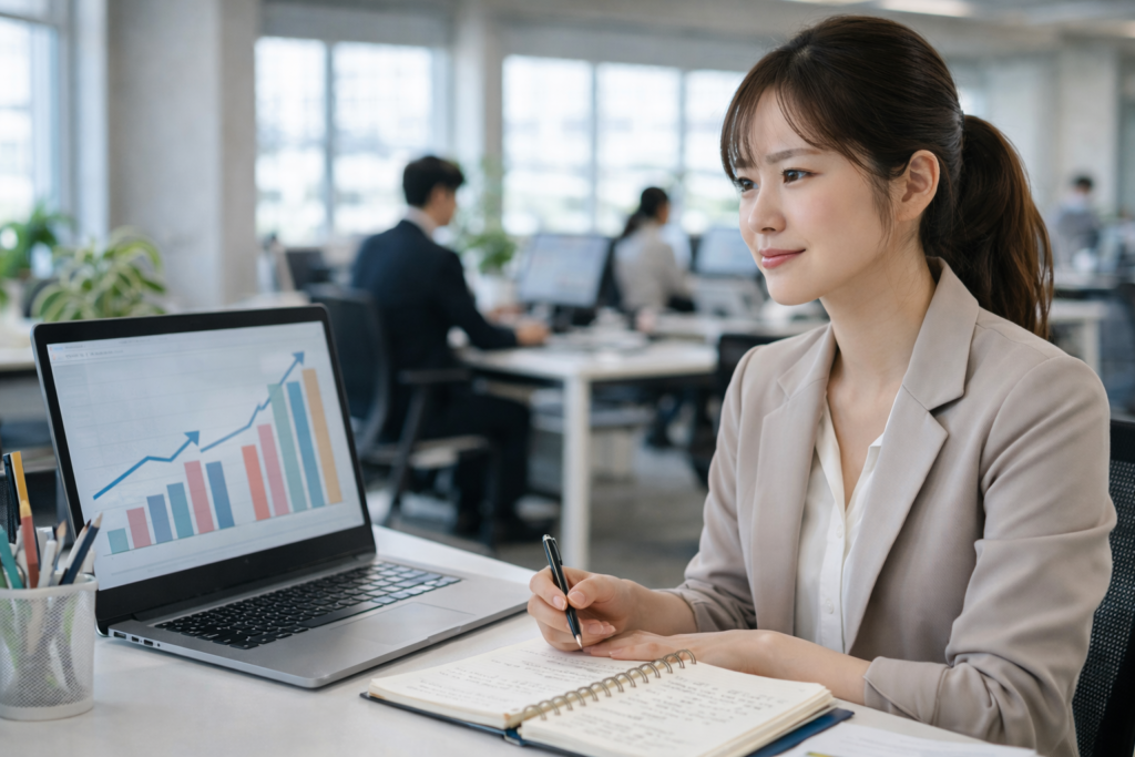 介護職のメリットを前向きに考える女性